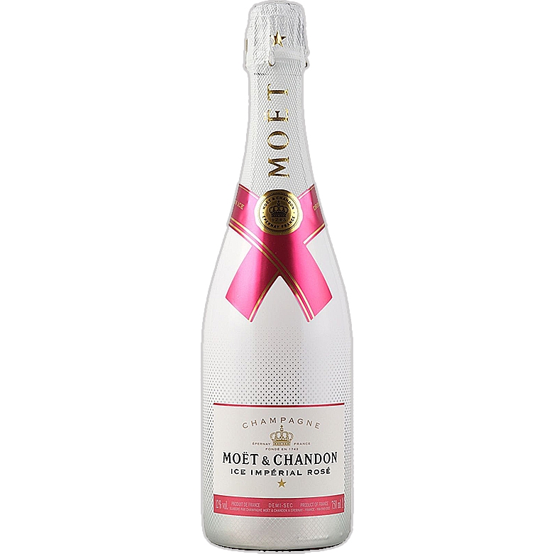 Pakket met 6 flessen à 75CL Moët & Chandon Ice Impérial Rosé