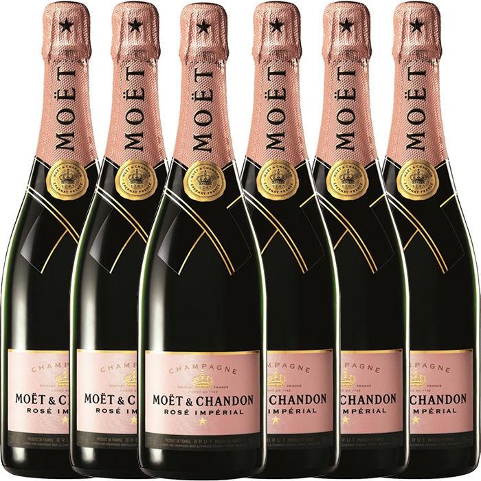 Pakket Moët & Chandon Brut Rosé Impérial 6 flessen