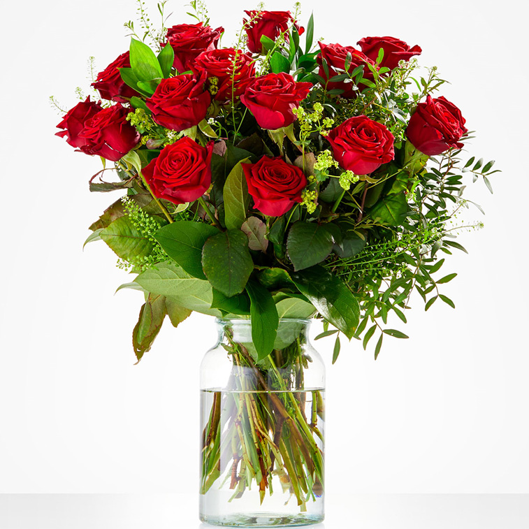 bijvoorbeeld herfst Raad Boeket rode rozen bestellen en bezorgen