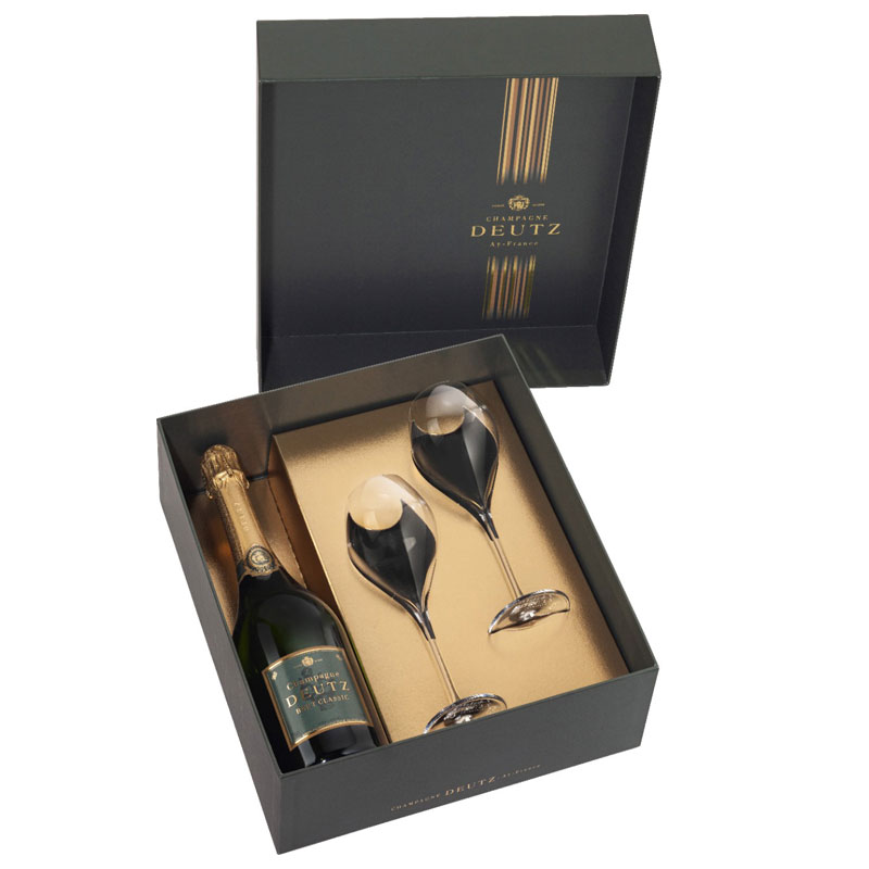 Deutz Brut Classic in cadeauverpakking met glazen