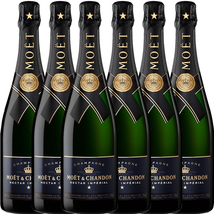 Pakket Moët & Chandon Nectar Impérial 6 flessen